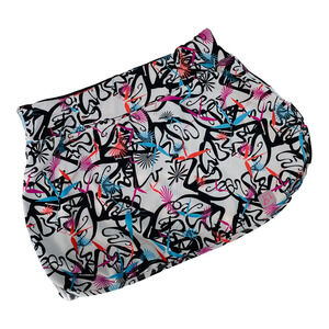 🍀 Skirt Sports Women’s Size Small Colorful Squiggle Lycra Blend Skirt